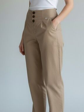 Nicole Bridger Tencel Tan Pants